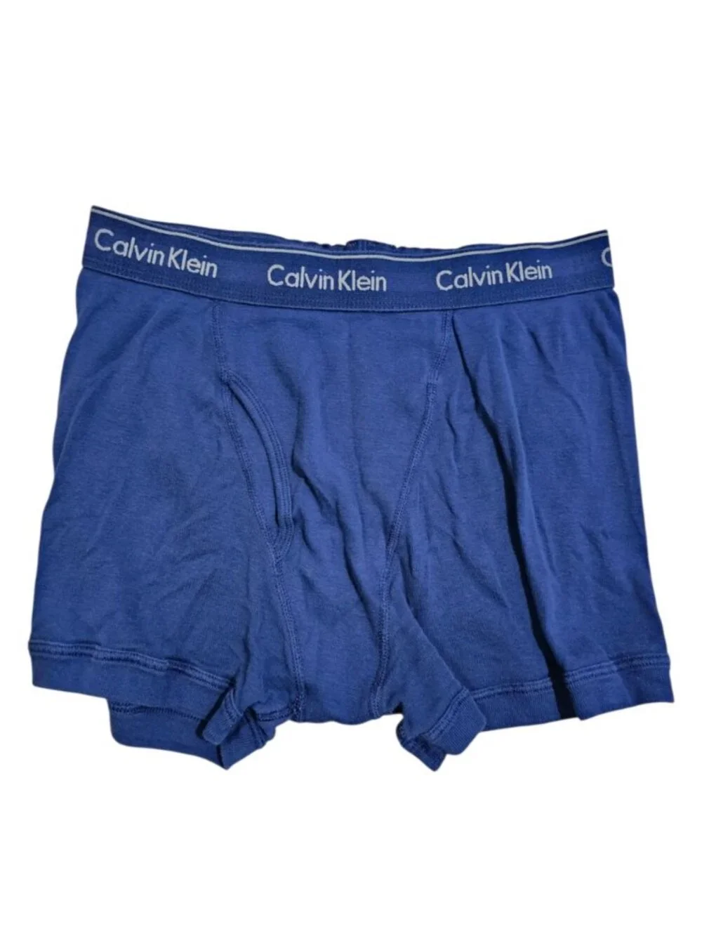 Calvin Klein Mens M Boxer Briefs Royal Blue Cotton Blend Iconic Logo Underwear